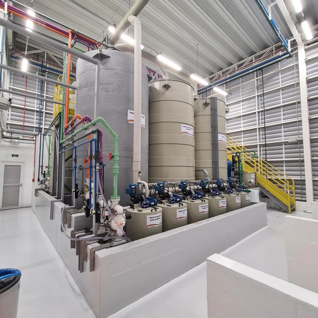 Embraer - Estação de efluentes para águas residuais geradas em tratamento de superfícies