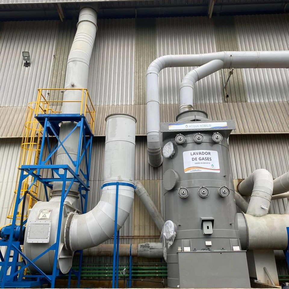 Embraer - Lavador de gases para neutralização de vapores provenientes da galvanoplastia